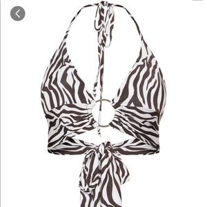 Pretty little thing zebra halter